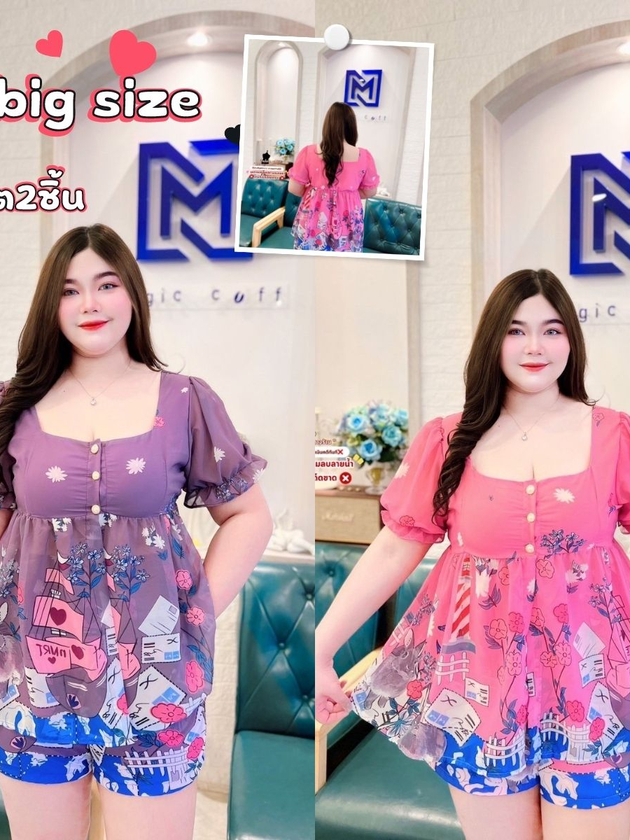 เซต2ชิ้นเสื้อ-กางเกง-งานทรงเสื้อญาาญ่าเข้ารูปเข้าทรงสวยมากๆ-รุ่นนี้