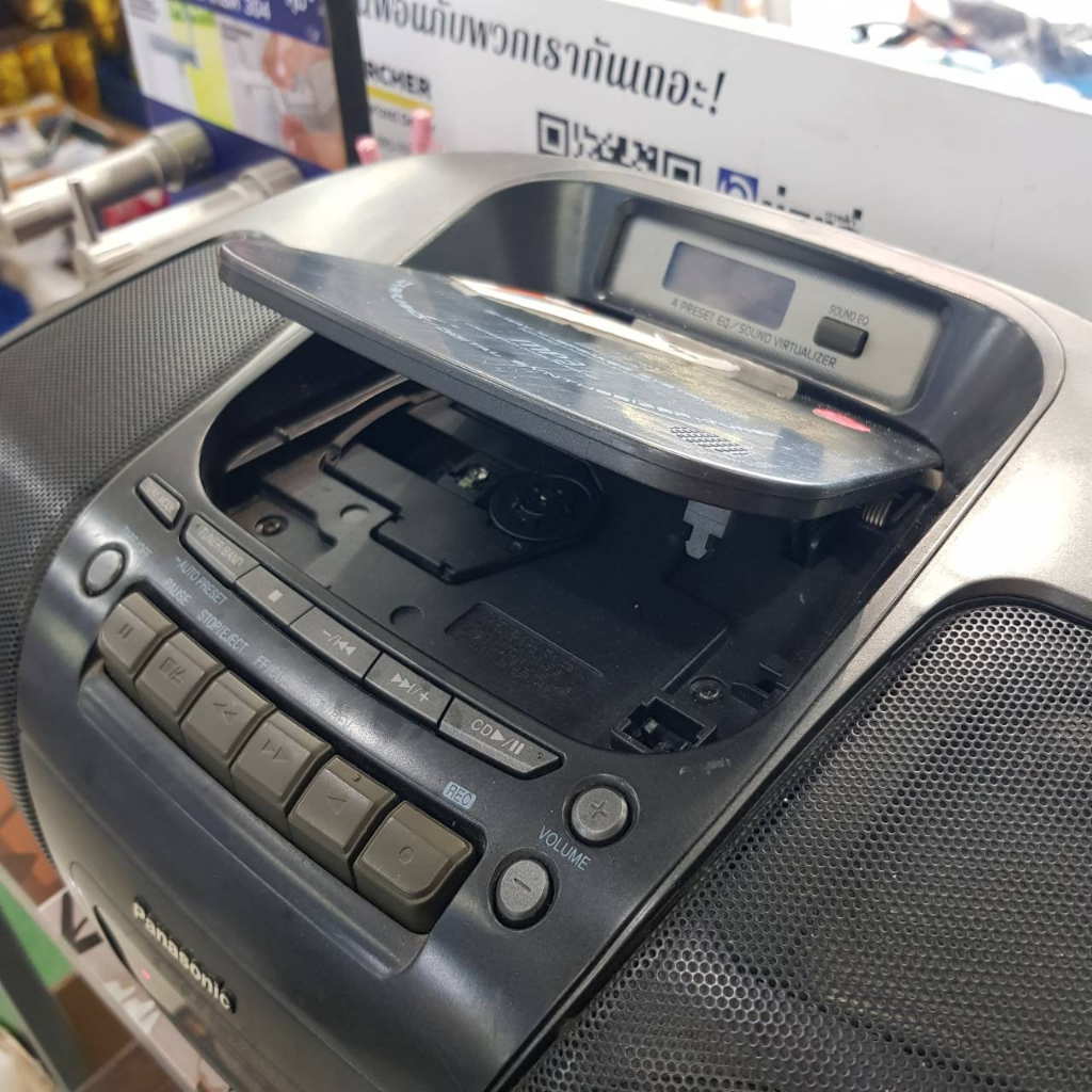 มือสอง-ใช้งานปกติ-panasonic-rx-d29-cd-radio-cassette-boombox