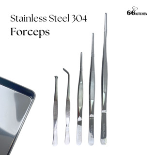 forceps ฟอร์เซฟสแตนเลส 304 มีฟัน ที่คีบ ทางการแพทย์, อิเล็กทรอนิกส์, DIY