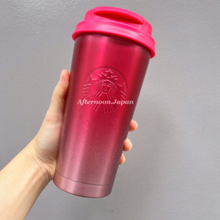 🎈 [ พร้อมส่ง] แก้วเอลม่าสแตนเลส สีแดง Starbucks แท้💯‼️