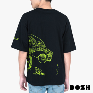 DOSH OVERSIZED SHORT SLEEVE T-SHIRTS SUPERMAN เสื้อยืดโอเวอร์ไซส์ DSMT5209-BL