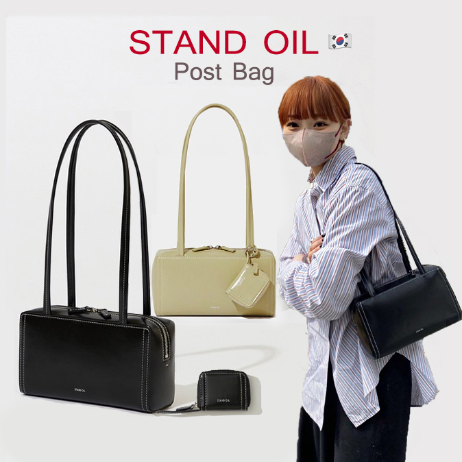 OUTLETS 🇰🇷 STAND OIL Post Bag / Black /Sand นำเข้าจากเกาหลี ของแท้ 100