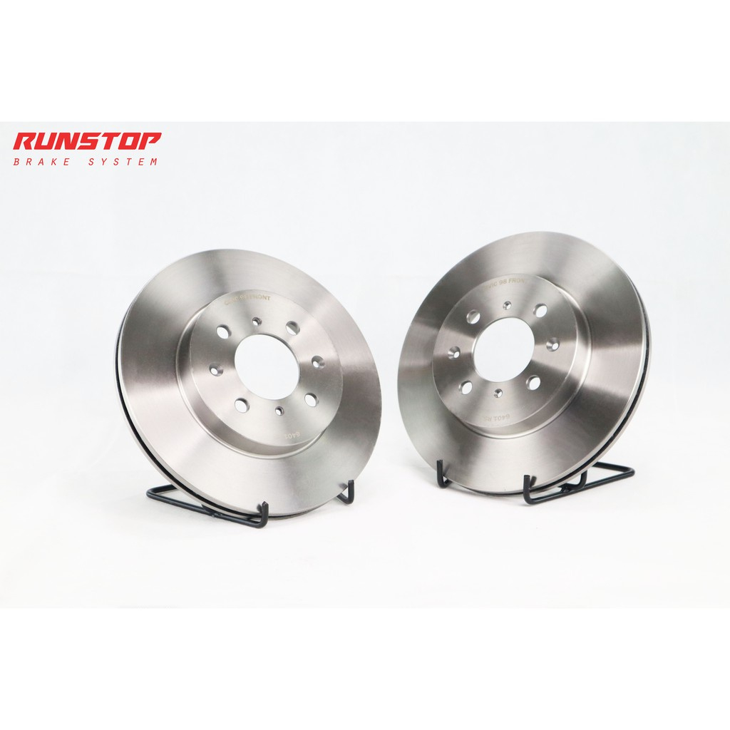 RUNSTOP/brake disc/จานเบรคหน้า ขนาดเดิม 282 HONDA รุ่น CIVIC 4 รู x Pcd ...