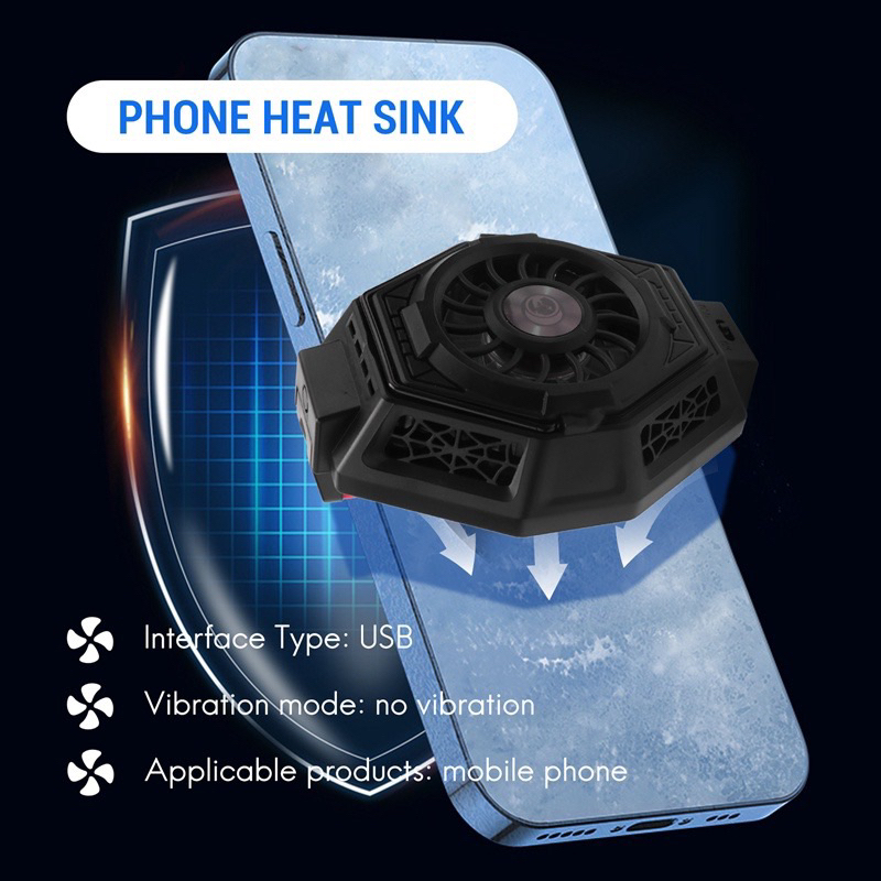 พัดลมระบายความร้อนมือถือ-พัดลมระบายความร้อนโทรศัพท์-ด้วยแผ่นความเย็น