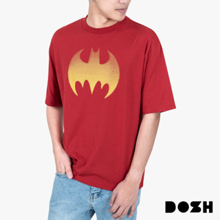 DOSH-UT OVERSIZED SHORT SLEEVE T-SHIRTS BATMAN เสื้อยืดโอเวอร์ไซส์ FLBMT5001-RE