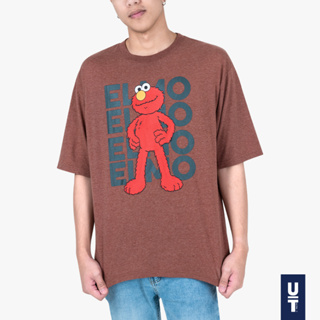 DOSH-UT OVERSIZED SHORT SLEEVE T-SHIRTS SESAME STREET เสื้อยืดโอเวอร์ไซส์ FLSEMT5002-RE