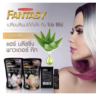 (65กรัม) Carebeau Fantasy Freshlook Hair Bleaching Powder Kit แคร์บิว แฟนตาซี โปร ซีรีย์ เฟรชลุค แฮร์ บลีชชิ่ง พาวเดอร์