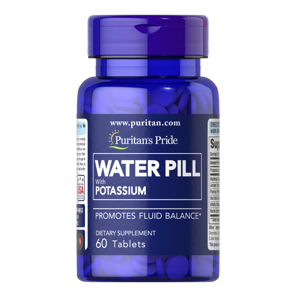 [ของแท้ 100] PURITAN'S PRIDE WATER PILL WITH POTASSIUM PROMOTES FLUID