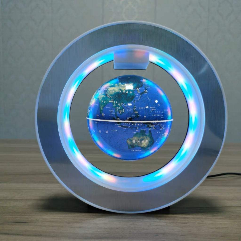 4-นิ้วรอบ-led-ลูกโลกแม่เหล็กโลกลอยหมุนคืนโคมไฟตกแต่งบ้าน