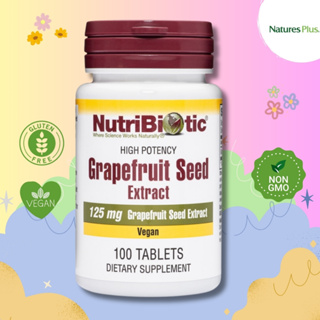 NutriBiotic Grapefruit Seed Extract 125MG 🍇เกรปฟรุต ช่วยระบบภูมิคุ้มกัน บำรุงสุขภาพหัวใจ ต้านอนุมูลอิสระ🍇