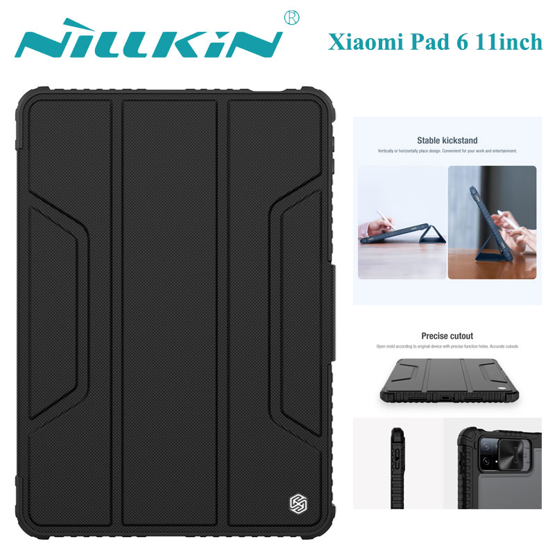 nillkin-เคส-เคสแท็บเล็ต-xiaomi-pad-6-11inch-2023-case-slide-camera-protection-smart-flip-cover-xiaomipad6-casing