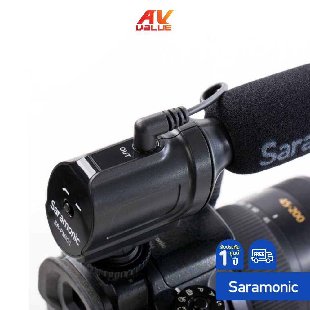 saramonic-sr-pmic1-ไมโครโฟนช็อตกันติดหัวกล้องไมค์คอนเดนเซอร์โมโนรับเสียงเป็นแบบซุปเปอร์คาร์ดิออยด์-ผ่อน-0