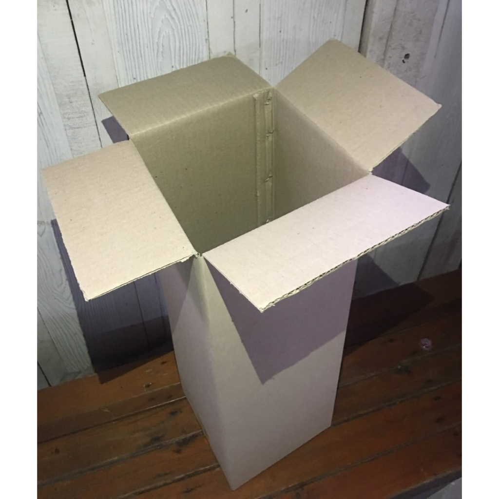 พร้อมส่ง-กล่องกระดาษ-15x15x60-ซม-กล่องกระดาษลูกฟูก-กล่องลูกฟูก-3-ชั้น-ทรงยาว-ทรงสูง-กล่องฝาชน-แข็งแรง-ทนทาน