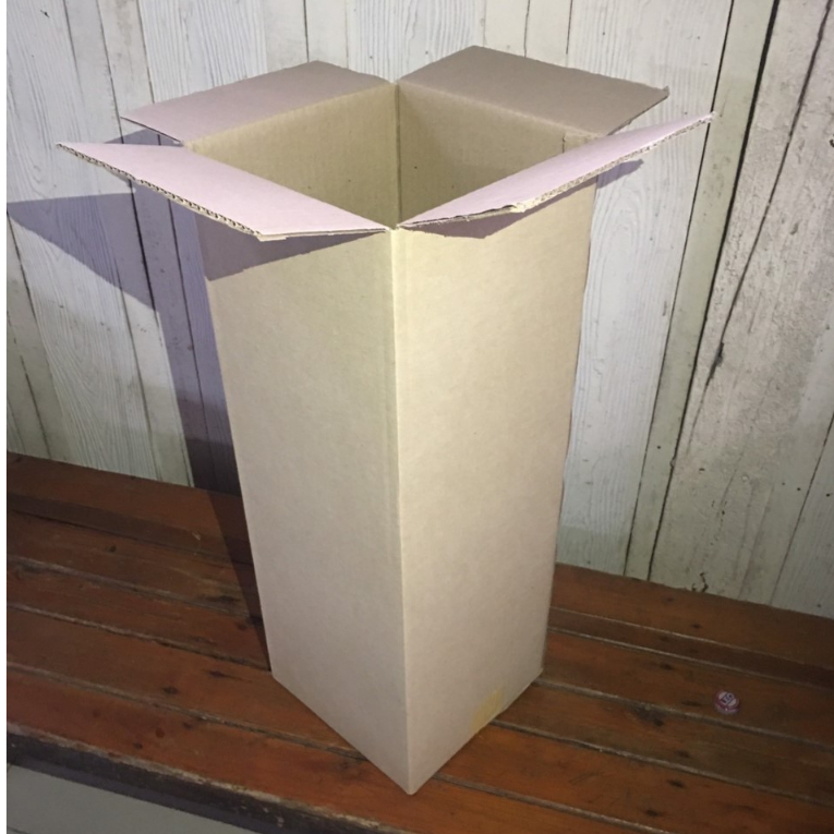 พร้อมส่ง-กล่องกระดาษ-15x15x60-ซม-กล่องกระดาษลูกฟูก-กล่องลูกฟูก-3-ชั้น-ทรงยาว-ทรงสูง-กล่องฝาชน-แข็งแรง-ทนทาน