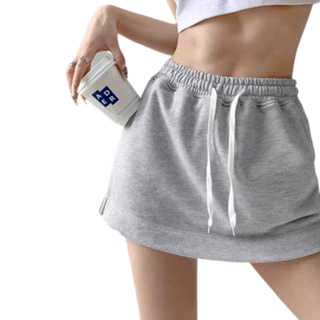 โปรโมชั่น : Cici ❣🇹🇭🚚พร้อมส่ง❣8950Mini pants กระโปรงกางเกงทรงเบสิค เกาหลีสไตล์มินิมอล