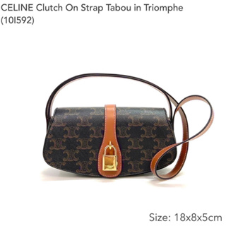 CELINE Clutch On Strap ของแท้ 100% [จัดส่งฟรี]