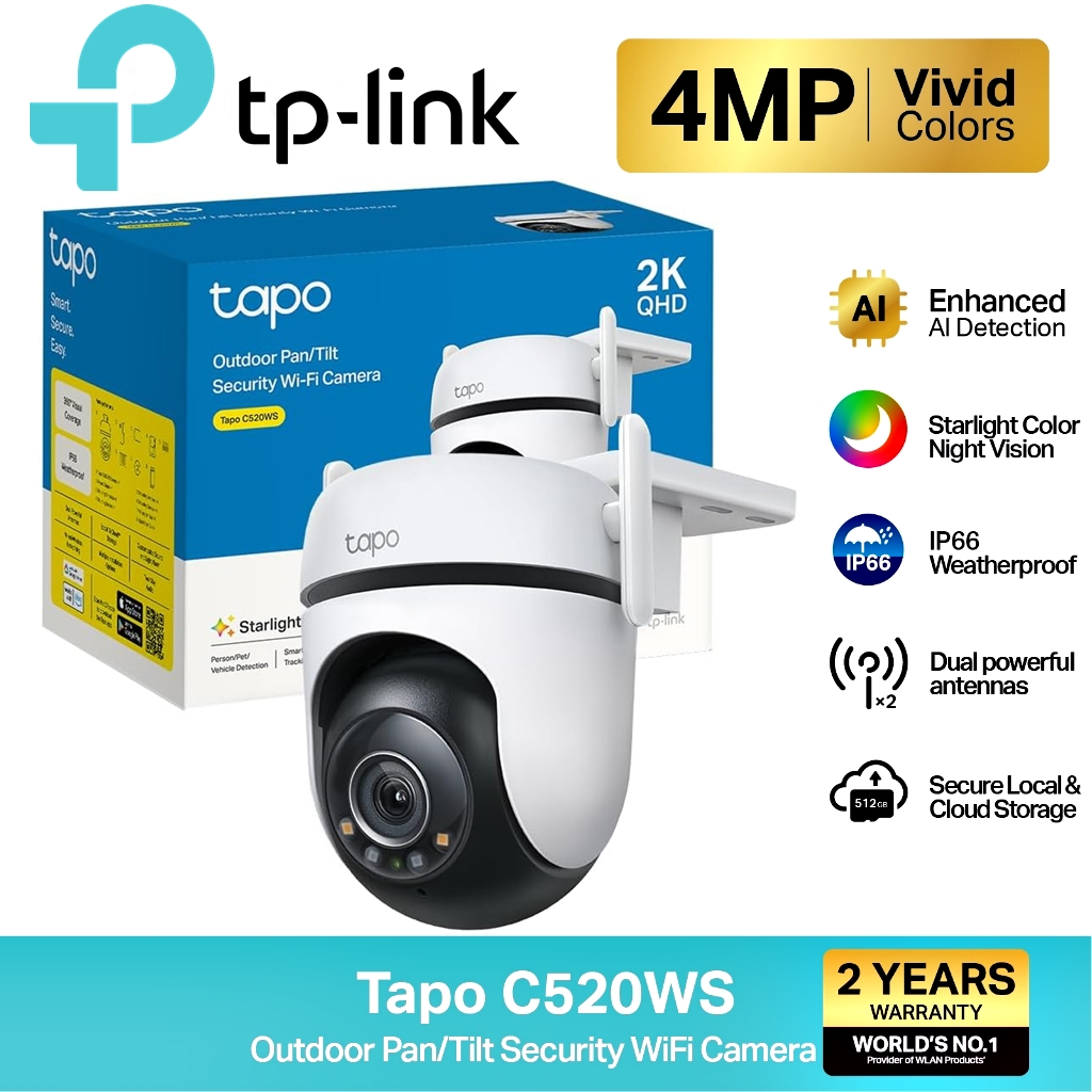 🔥ขายดีมาก🔥⚡️กล้องวงจรปิดไร้สาย⚡️TP-LINK (Tapo C520WS C530WS