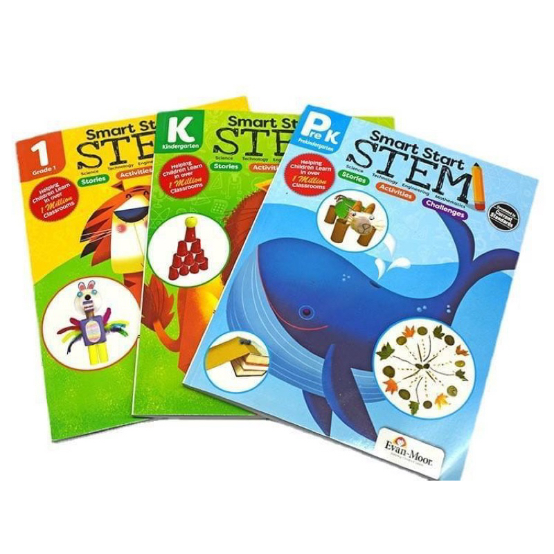แบบฝึกหัดชุด Smart Start Stem แบบฝึกหัดสำหรับเด็กอนุบาลและประถม ...