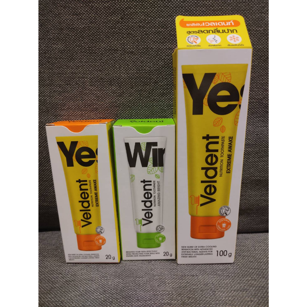 [20g / 100g.] Veldent Extream Awake / Premium Thai Herb toothpaste ยาสี ...