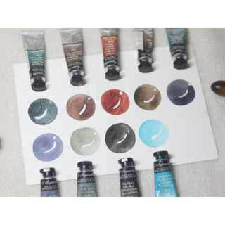 sennelier watercolor สีน้ำเซเนลิเย่ สูตรน้ำผึ้ง เกรดอาร์ตติส โทนงานสถาปัตย์ 9 สี