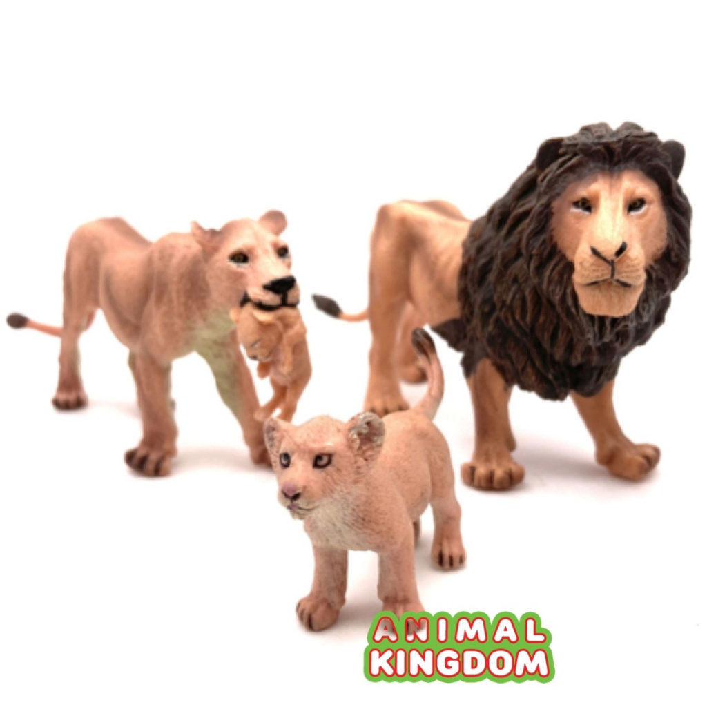 animal-kingdom-โมเดลสัตว์-สิงโต-พ่อแม่ลูก-ชุด-4-ตัว-จากหาดใหญ่