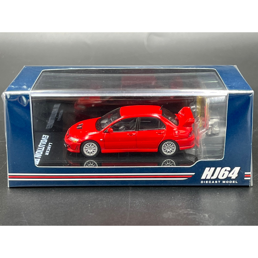 hobby-japan-mitsubishi-lancer-gsr-evolution-7-with-engine-display-model-palmer-red