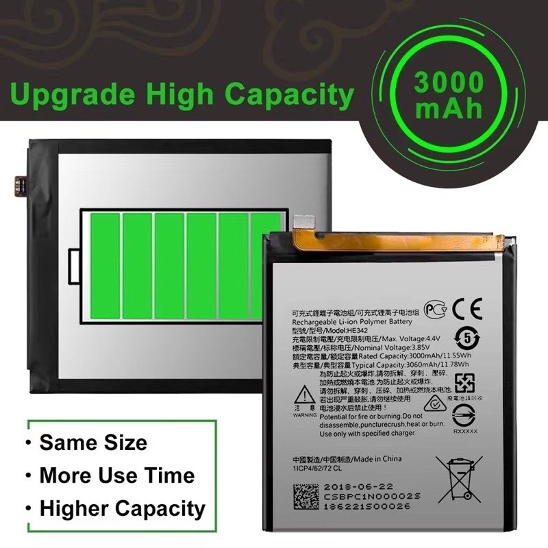 แบตเตอรี่-แท้-nokia-he342-แบตเตอรี่-nokia-x6-2018-5-1-6-1-plus-1043-battery-3000mah-แบต-nokia-x6-2018-5-1-6-1-plus