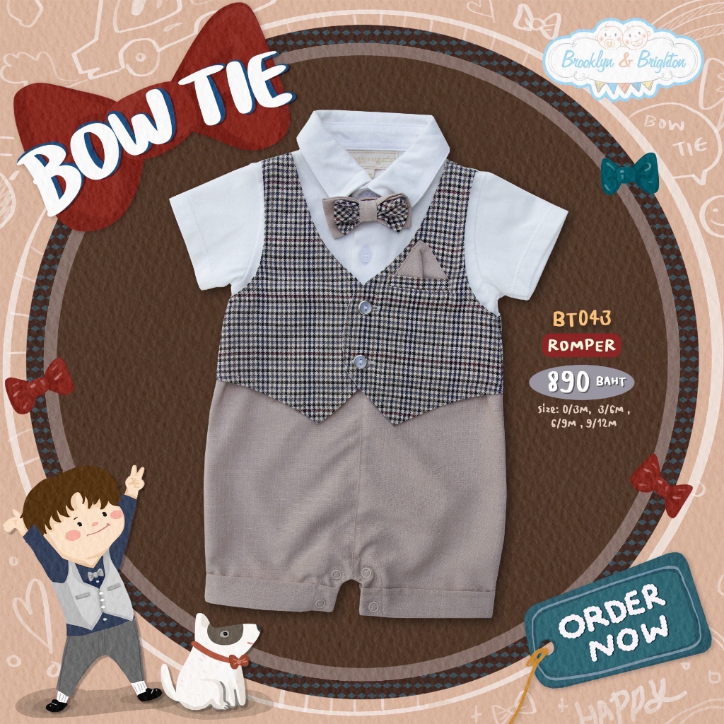 bow-tie-romper-ชุดออกงานเด็กชาย-หูกระต่าย-รอมเปอร์-link-2