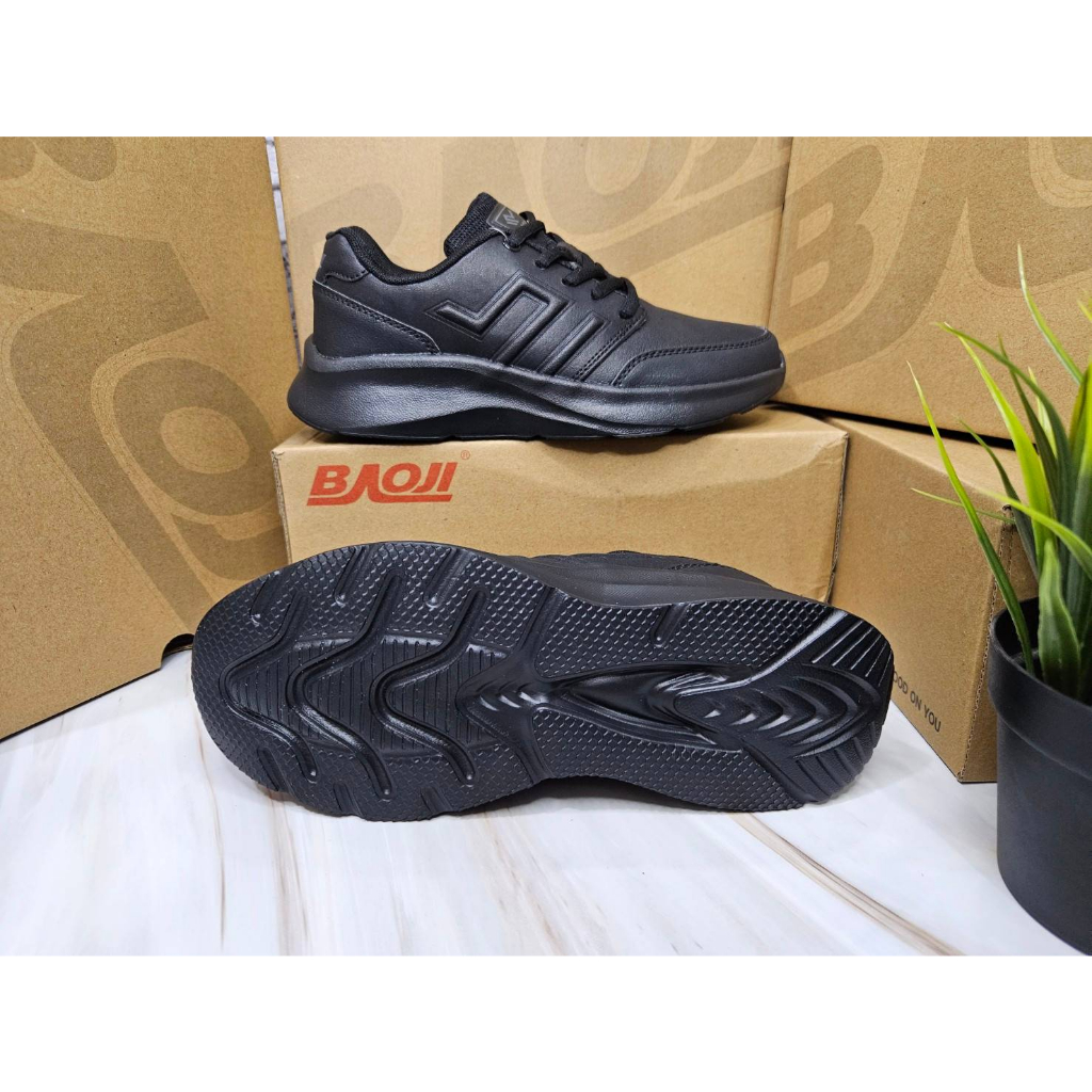 baoji-ลิขสิทธิ์แท้-w-รองเท้าผ้าใบผู้หญิงยี่ห้อบาโอจิ-baoji-รุ่นbjw-874-สีดำล้วน-all-black-size-37-41
