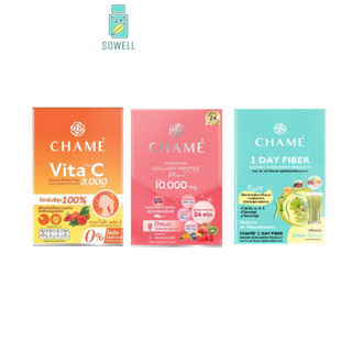 [บรรจุ x6ซอง] CHAME collagen plus ชาเม่ คอลลาเจนพลัส ไฟเบอร์ ชายเอส