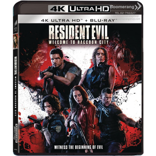 Resident Evil: Welcome To Raccoon City /ผีชีวะ: ปฐมบทแห่งเมืองผีดิบ (4K+Blu-ray) (4K/BD มีเสียงไทย มีซับไทย)