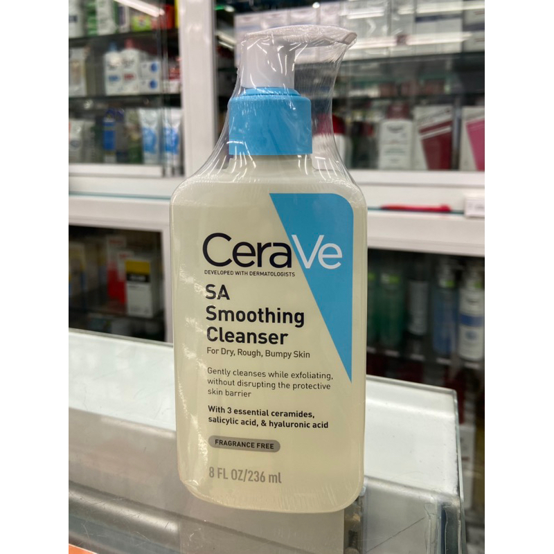 *แพคเกจใหม่*เซราวี เอสเอ สมูทติ้ง คลีนเซอร์ CERAVE SA SMOOTHING CLEANSER  exp.05/26 ของแท้ฉลากไทย
