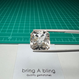 แชมเปญ โทแพส champagne topaz 14.27ct (12.9x13.0x10.0)มม ไม่ปรุงแต่ง สะอาด ไฟดี