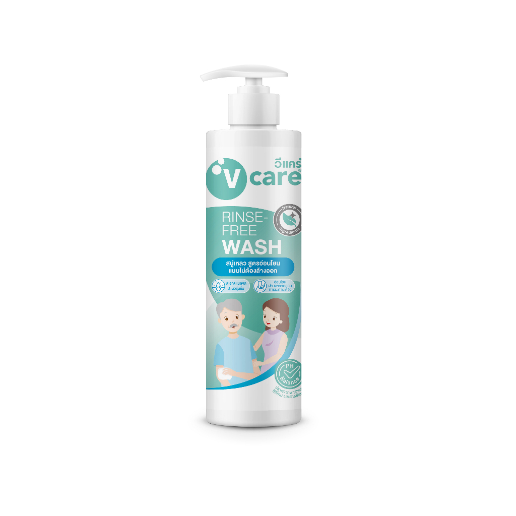 V Care Rinse Free Wash 400 ml. วีแคร์ สบู่เหลว แบบไม่ต้องล้างออก 400มล.
