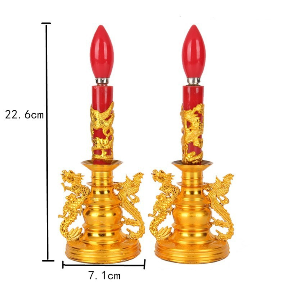 เชิงเทียนไฟฟ้า-ลายมังกร-เทียนคู่-ไหว้เจ้า-ตกแต่งหิ้งพระ-เทียนไฟฟ้าled-เชิงมังกรคู่-sku-เทียนไฟฟ้า-มังกร