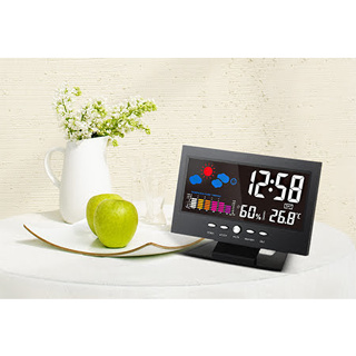 เครื่องวัดความชื้น อุณหภูมิ นาฬิกา ปฏิทิน Digital Temperature Humidity Meter Clock Thermometer Hygrometer Calendar