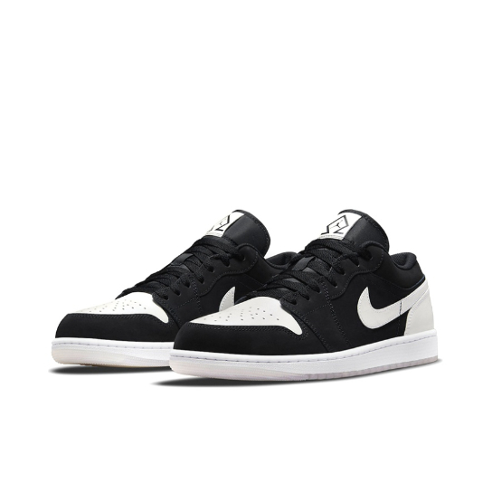 air-jordan-1low-se-non-slip-wear-resistant-low-top-retro-basketball-shoes-black-and-white-panda