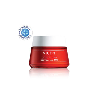 Vichy Liftactiv Specialist Night 50Ml วิชี่ Liftactiv Specialist Night 50Ml ครีมบำรุงผิวหน้า ลดเลือนริ้วรอย เพื่อผิวดูอ่อนเยาว์เนียนกระชับ สูตรกลางคืน