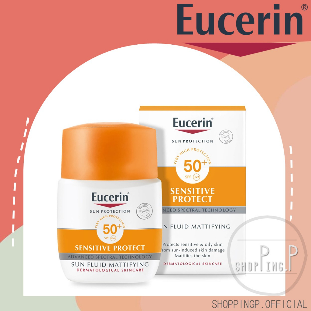️พร้อมส่ง/แท้100 ️ Eucerin Sun Protection Sun Fluid Mattifying Face