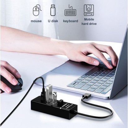 usb-hub-3-0-high-speed-4-port-ปลั๊กusb-สำหรับ-เชื่อมต่อกับคอมพิวเตอร์-โน็ตบุ๊ค