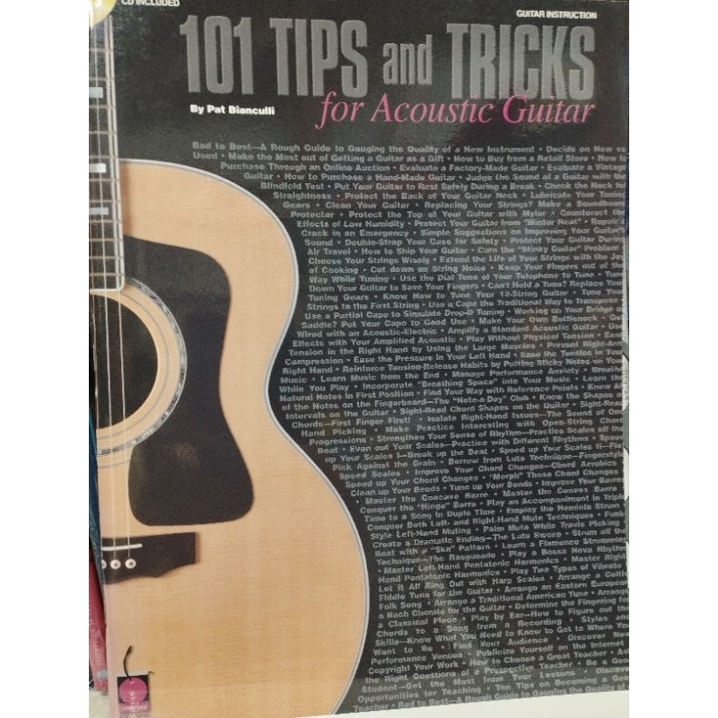 101-tips-and-tricks-for-acoustic-guitar-w-cd-073999876598