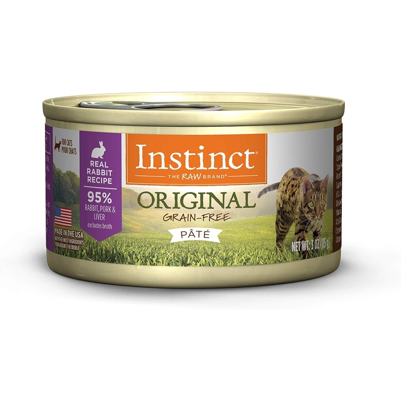 (พร้อมส่ง)อาหารเปียกแมว Instinct Original Real Rabbit Recipe สูตรเนื้อ
