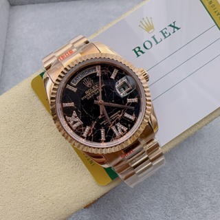 นาฬิกาข้อมือ ro lex daydate งานออริเทียบแท้ Size 36 mm ระบบ ออโต้