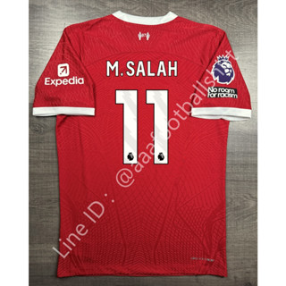 เสื้อฟุตบอล เกรด player ลิเวอร์พูล Home เหย้า 2023/24 อาร์ม EPL11 M.SALAH