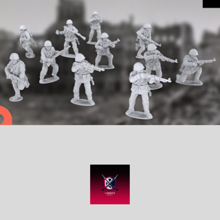 WWII Early war Polish Infantry -High quality and detailed 3d print miniature boardgame model war game