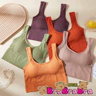 🧸💦𝑩𝒓𝒂𝑩𝒓𝒂𝑩𝒓𝒂⛱️🧸  เสื้อครอป กล้ามครอป ผ้าร่อง ยืด ใส่สบาย #bra-229