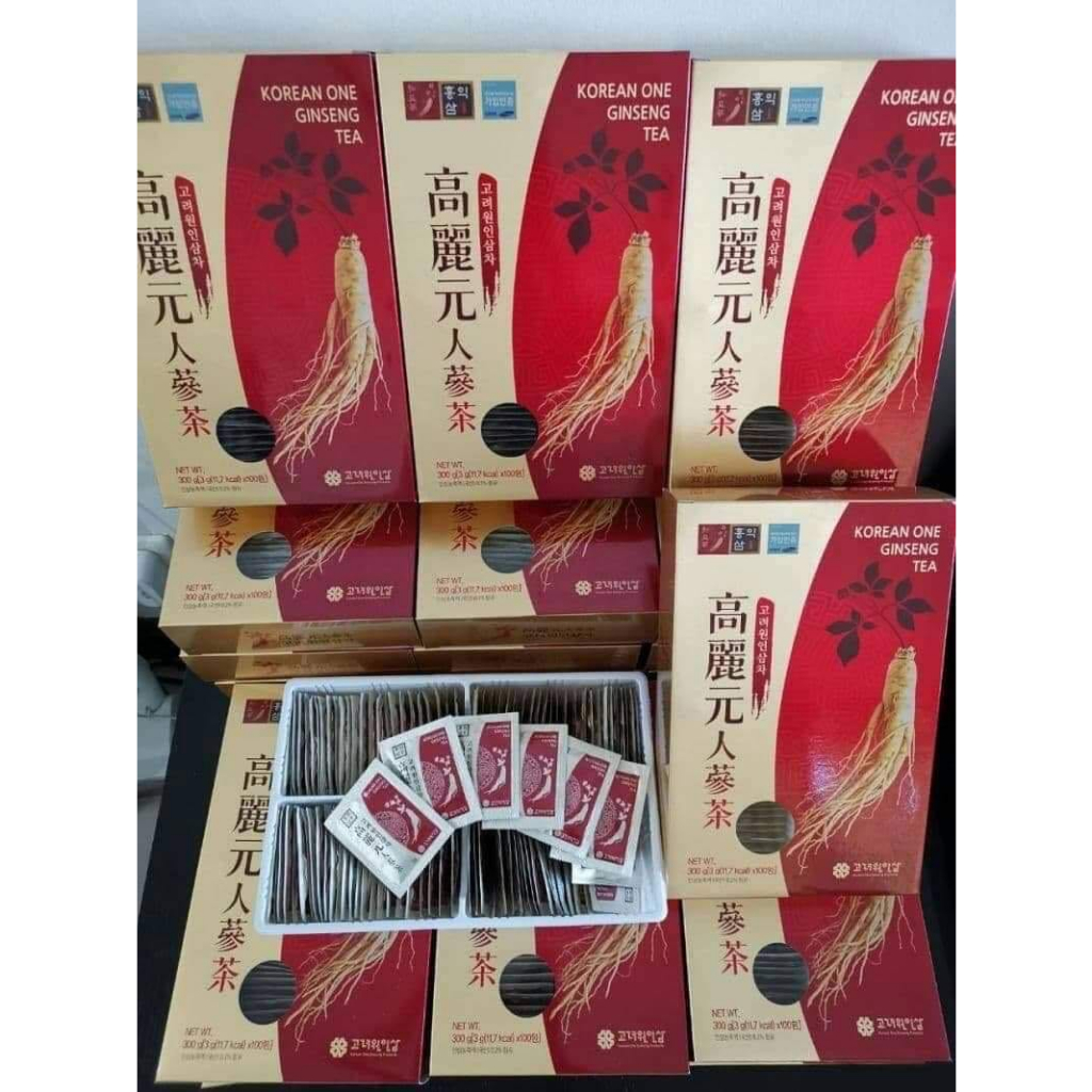 ชาโสมเกาหลี-ชาโสมขาวโคเรียวัน-korea-one-ginseng-tea-แบ่งขาย20-50-100ซอง-exp-16-7-2026