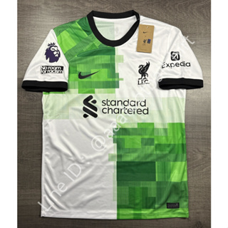 เสื้อฟุตบอล เกรด แฟนบอล ลิเวอร์พูล Away เยือน 2023/24 อาร์ม EPL NO ROOM