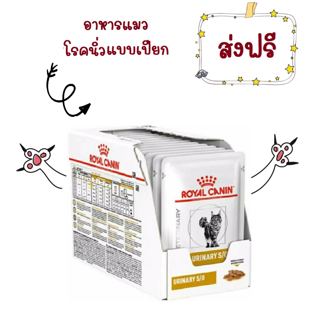 ส่งฟรี-royal-canin-urinary-s-o-pouch-85-g-อาหารแมวโรคนิ่ว-ซอง-85-g-12-ซอง