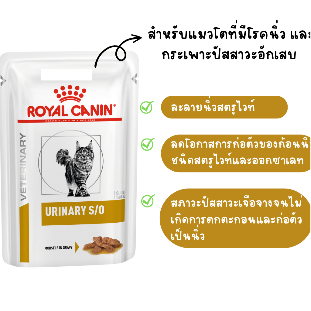 ส่งฟรี-royal-canin-urinary-s-o-pouch-85-g-อาหารแมวโรคนิ่ว-ซอง-85-g-12-ซอง